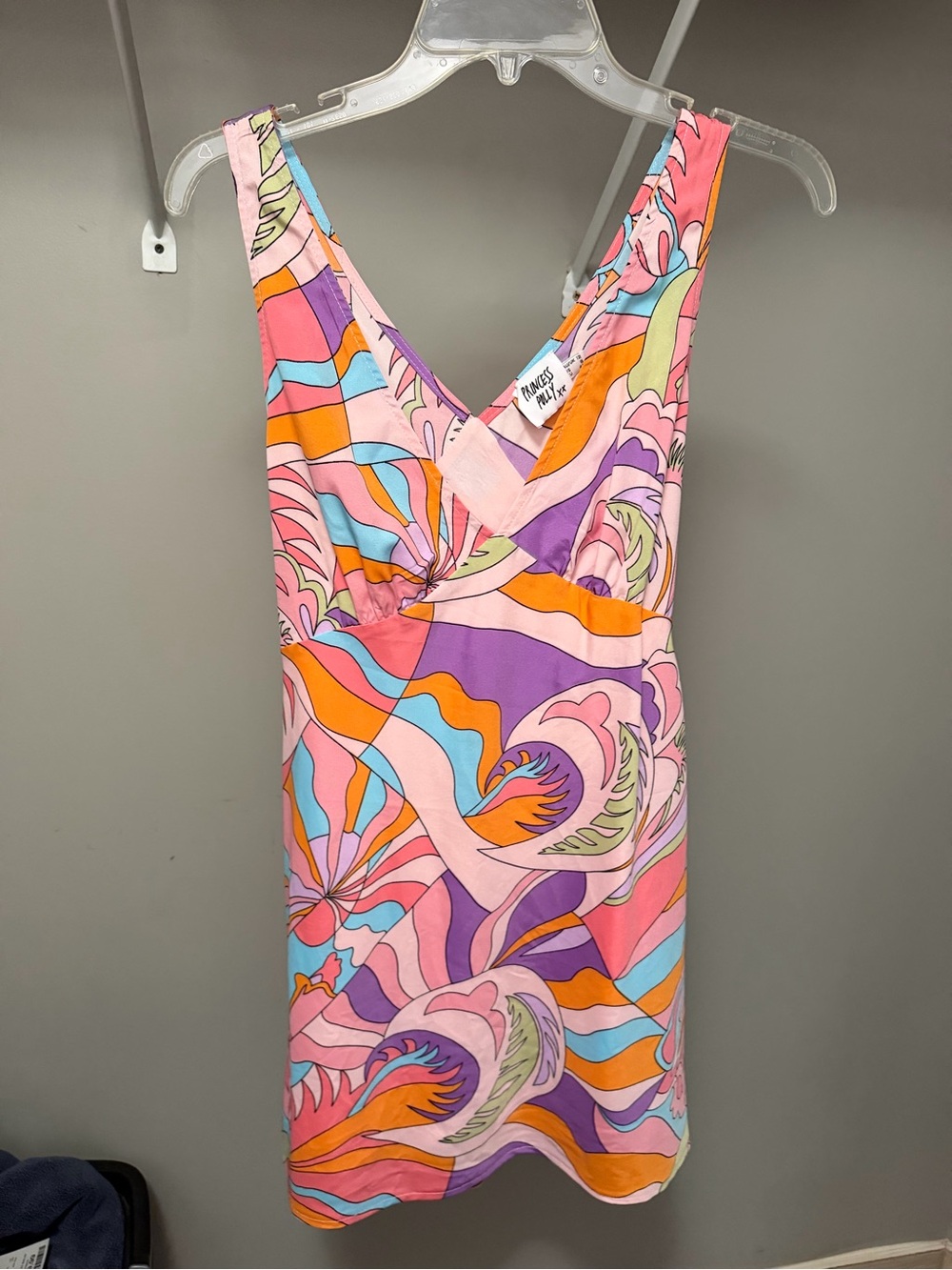 Princess Polly Pink, Orange & Purple Printed Dress